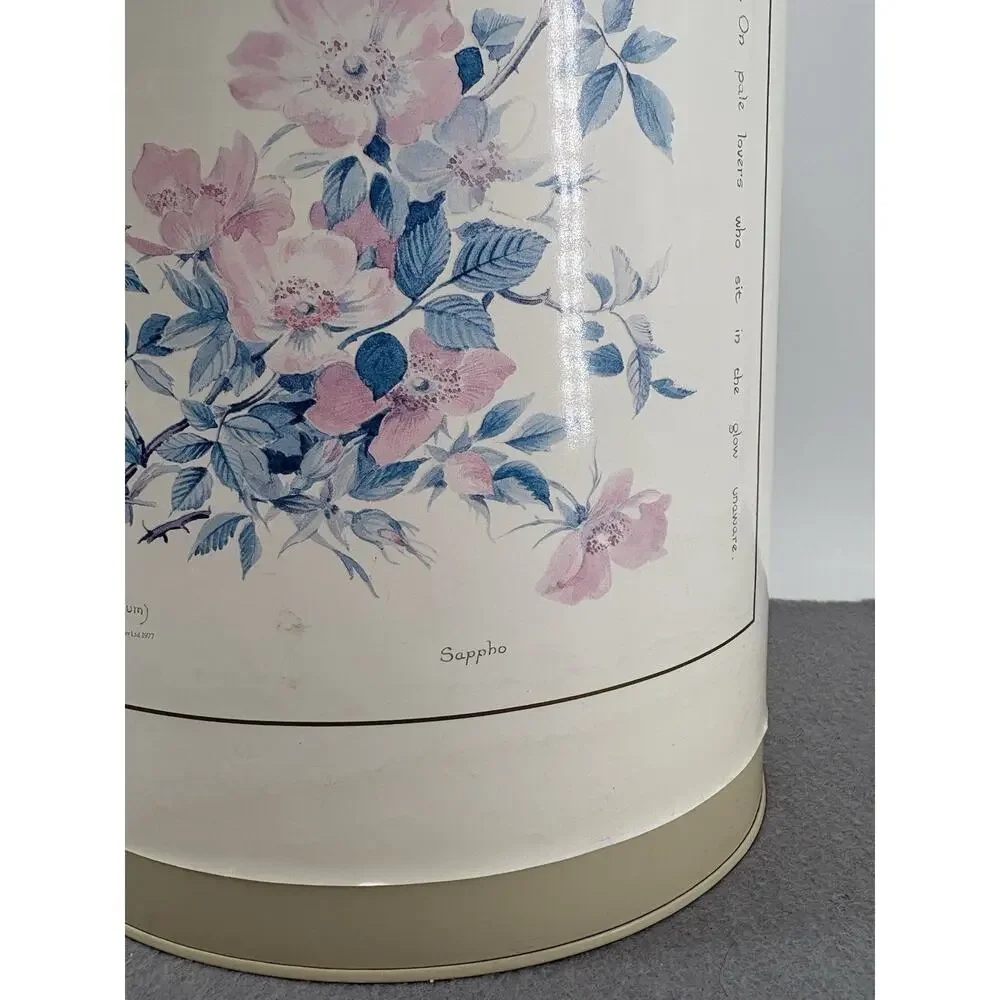 VTG 1977 Webb & Bower Ltd. Trash Can Waste Featuring the “Song of the Rose